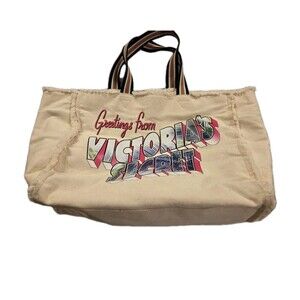 Victoria’s‎ Secret Postcard Greetings Getaway Beach Large Tote Bag Inside Pocket